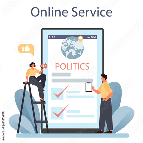Government PR online service or platform. Political party