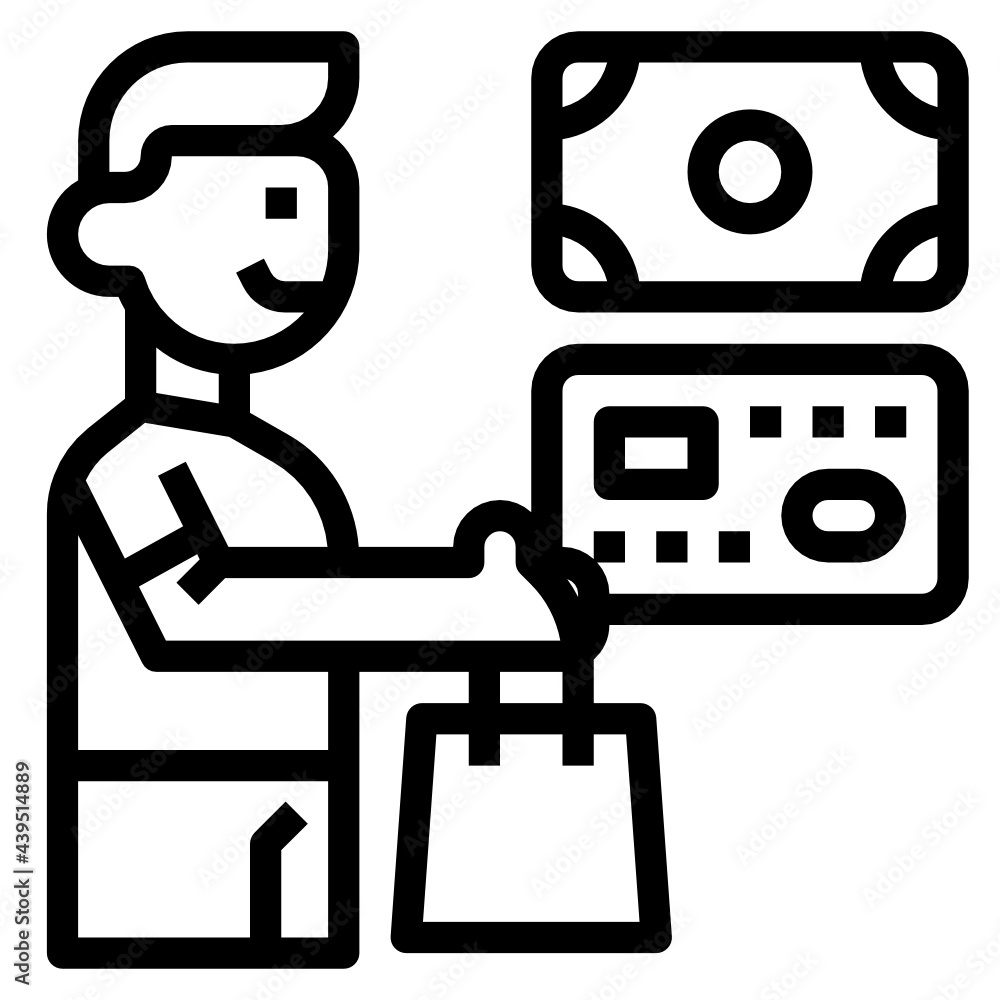 Shopper line icon Shopper line icon