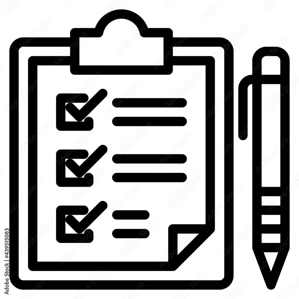 clipboard outline style icon clipboard outline style icon