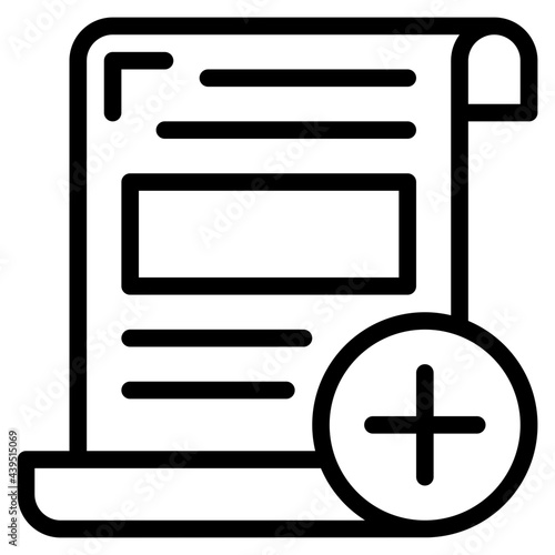 add outline style icon