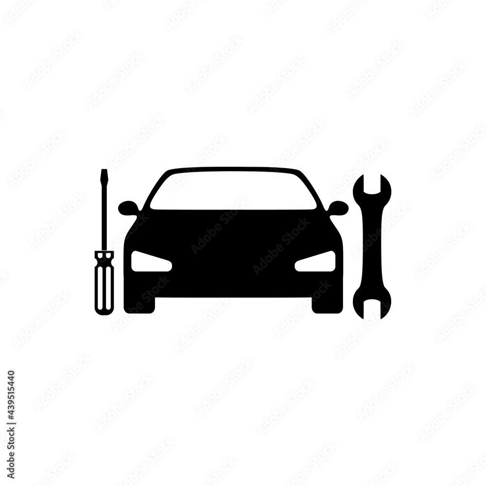 Car repair icon isolated on white background Car repair icon isolated on white background