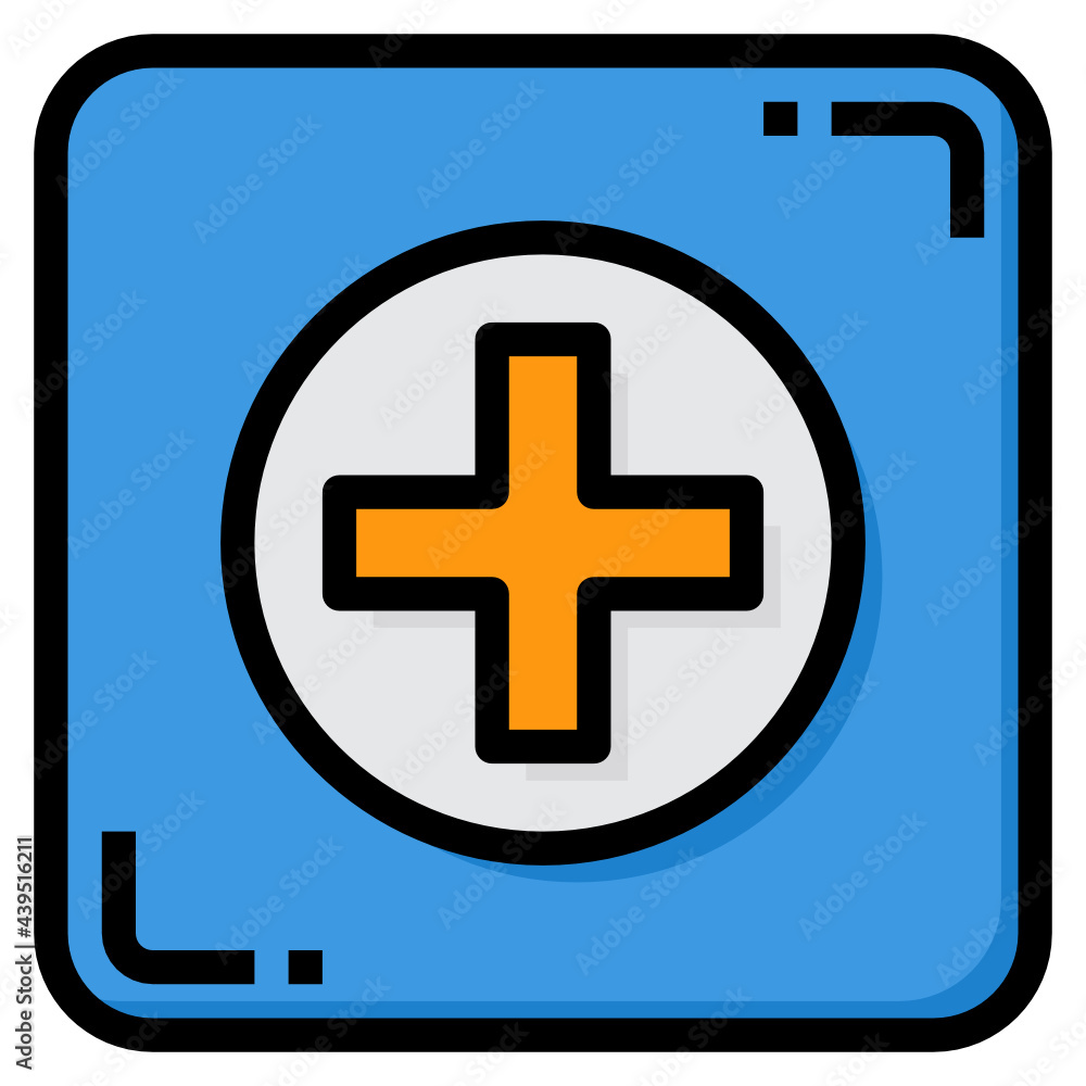 Obraz premium Add line icon