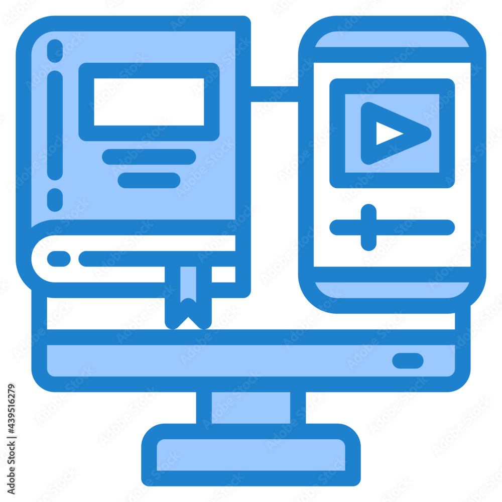 online blue style icon online blue style icon