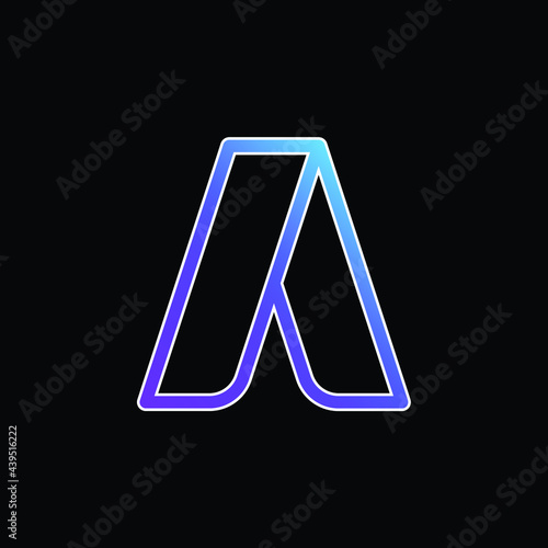 Adwords blue gradient vector icon