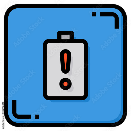 Low Battery line icon