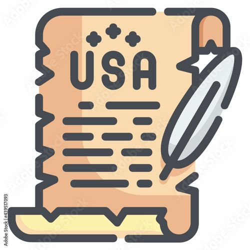 declaration fill outline icon