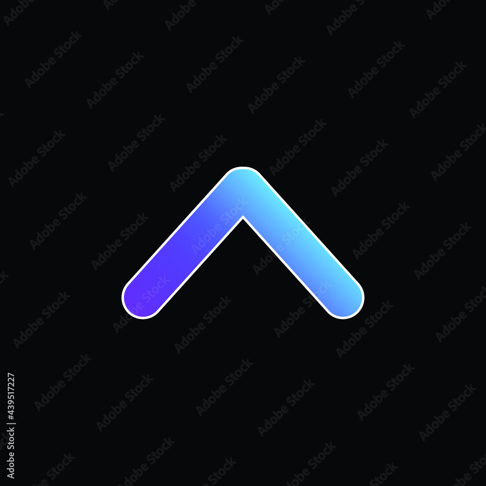Ascendant Arrow blue gradient vector icon Ascendant Arrow blue gradient vector icon