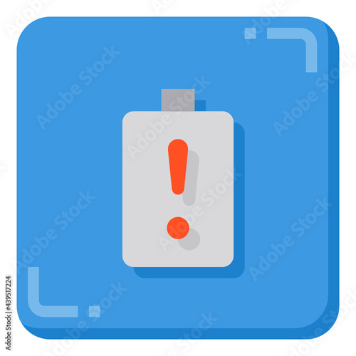 Low Battery flat icon