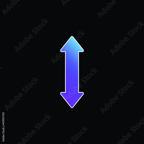 Free Download Arrow Double Up And Down Sign blue gradient vector icon - GFXLoad