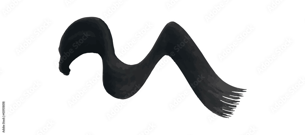 Black wavy grunge brush strokes Black wavy grunge brush strokes