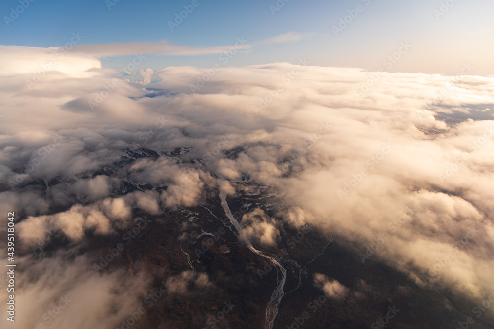 Aerial view of Kamchatka Peninsula, Russia Aerial view of Kamchatka Peninsula, Russia