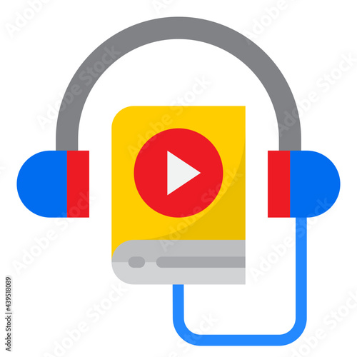 headphone flat style icon