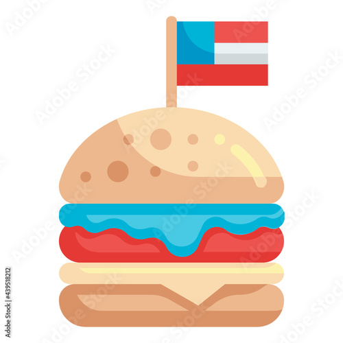 burger flat icon