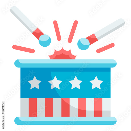 drumsticks flat icon