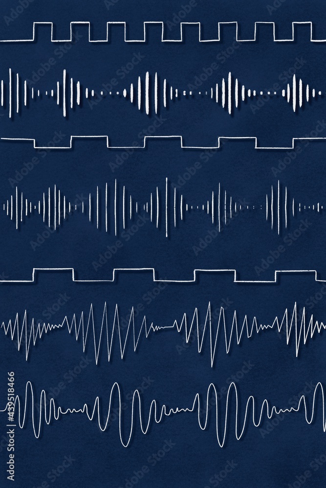 Synthesizer waveforms Stock Photo | Adobe Stock