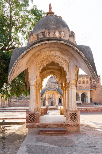 Nagaur Fort in Rajasthan-Old Rajputana architecture. City- Nagaur  State Rajasthan. Country India. March 9 2019