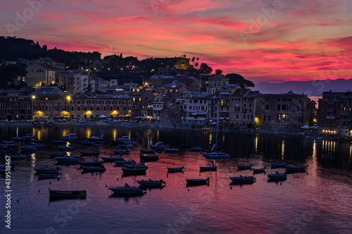Quadro em tela Foto scattata nel centro storico di Sestri Levante.