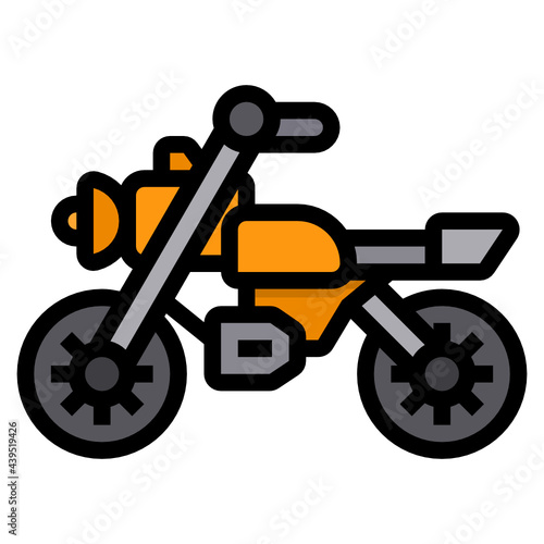 Motocycle line icon