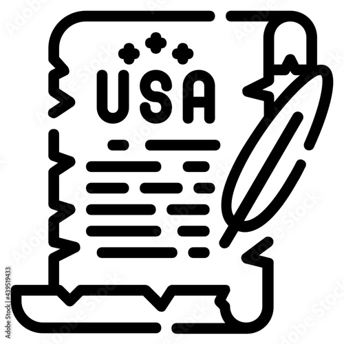 declaration outline icon