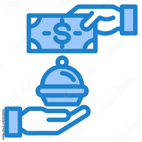 delivery blue style icon