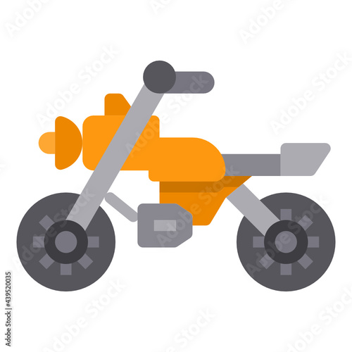 Motocycle flat icon
