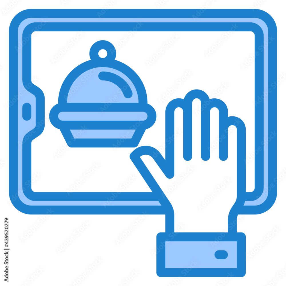 Obraz premium mobile blue style icon