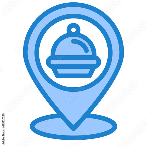 location blue style icon