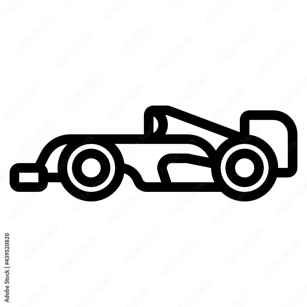 Obraz premium F1 Car line icon