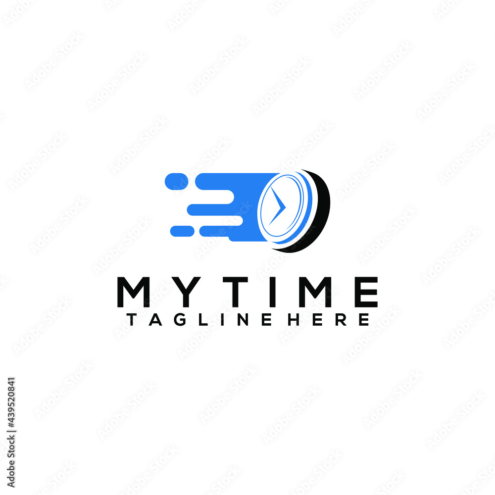 Time logo vector concept Time logo vector concept