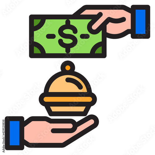 delivery color line style icon