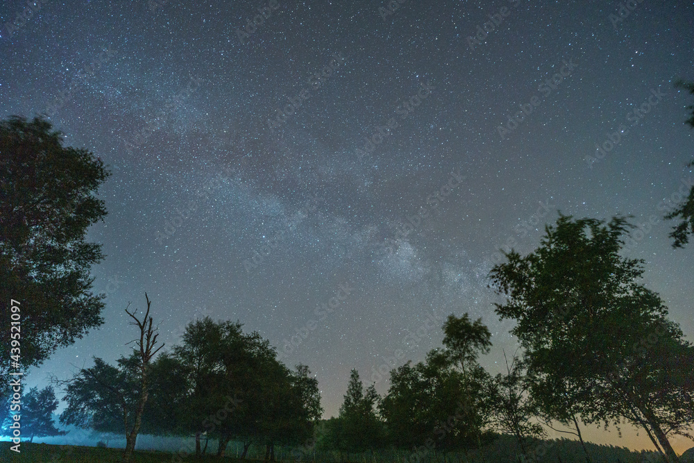 Urkiola National park sky at night Urkiola National park sky at night