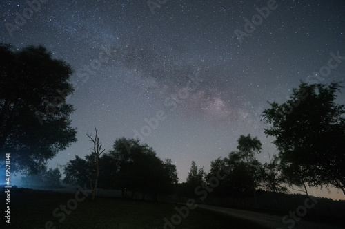 Urkiola National park sky at night