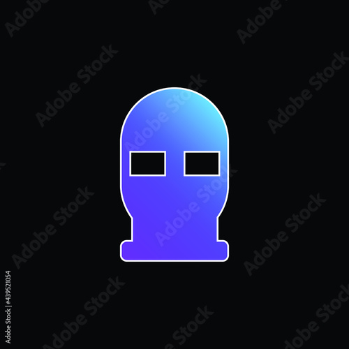 Balaclava blue gradient vector icon