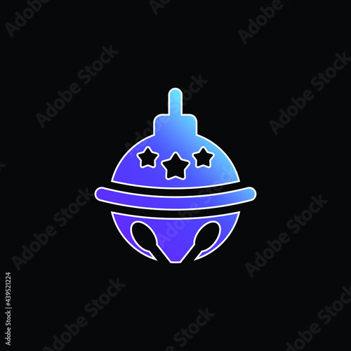 Bauble blue gradient vector icon
