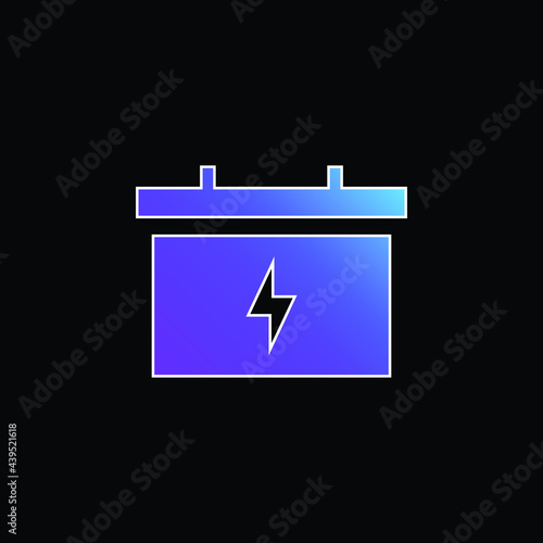 Battery blue gradient vector icon