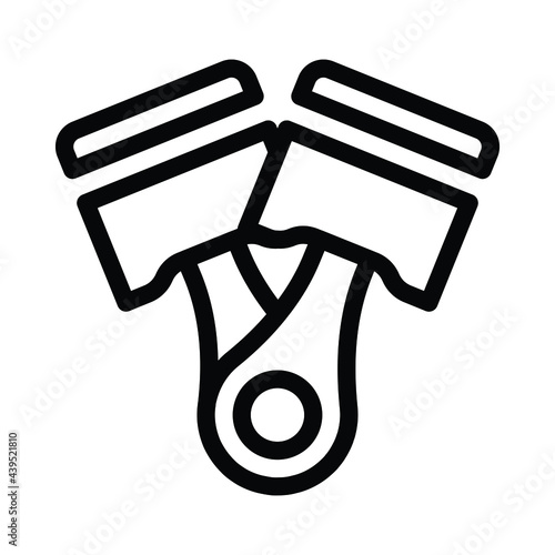 V twins pistons