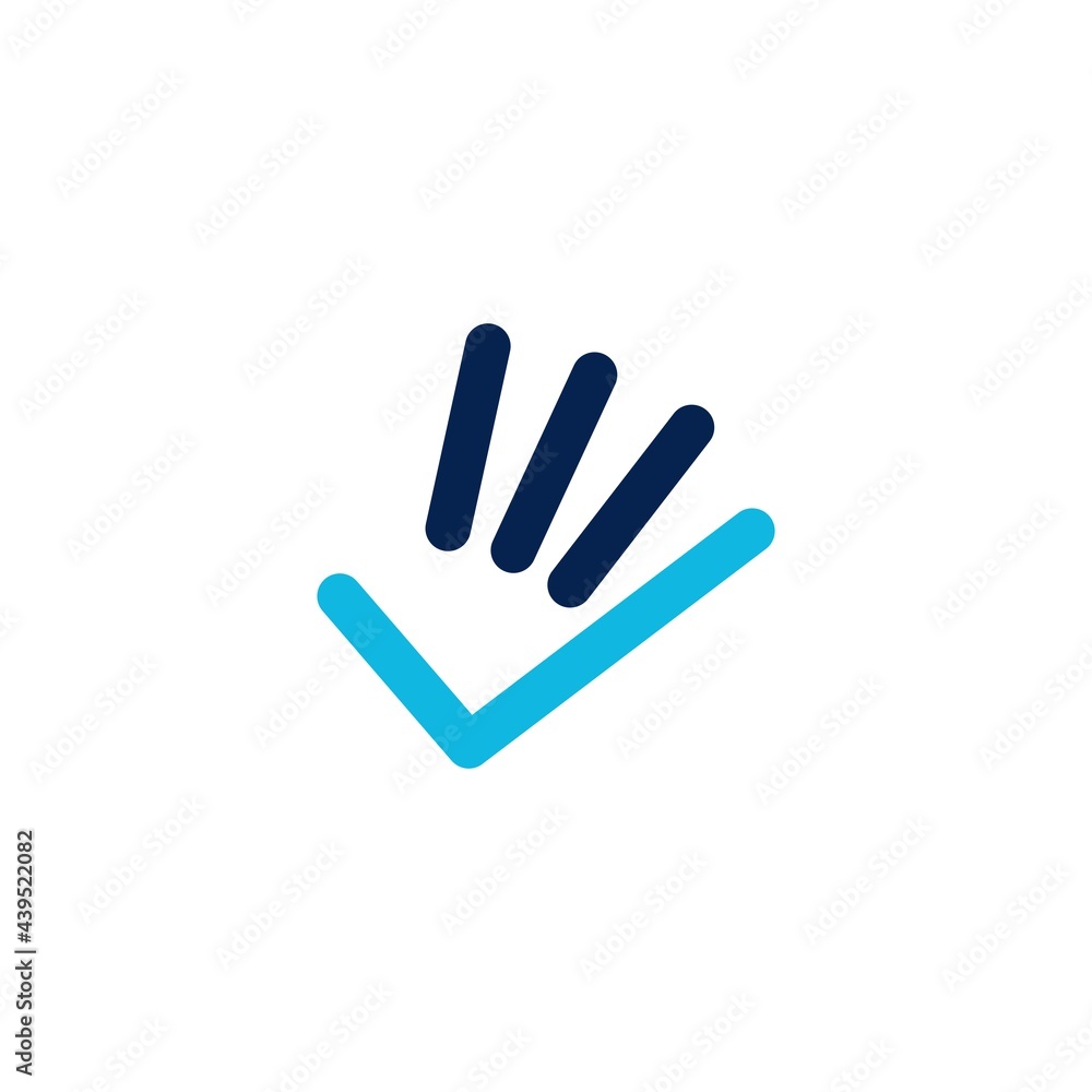hand check finger gesture logo vector icon illustration hand check finger gesture logo vector icon illustration