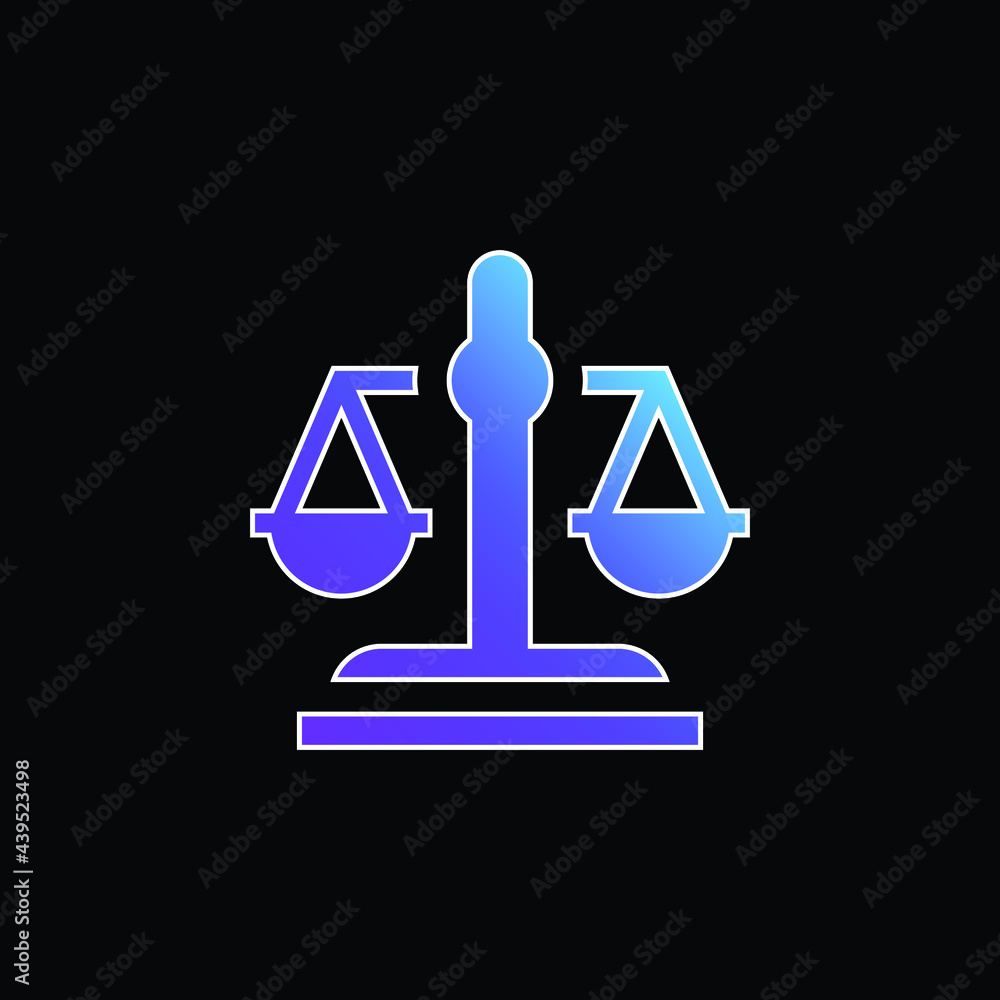 Balance blue gradient vector icon Balance blue gradient vector icon