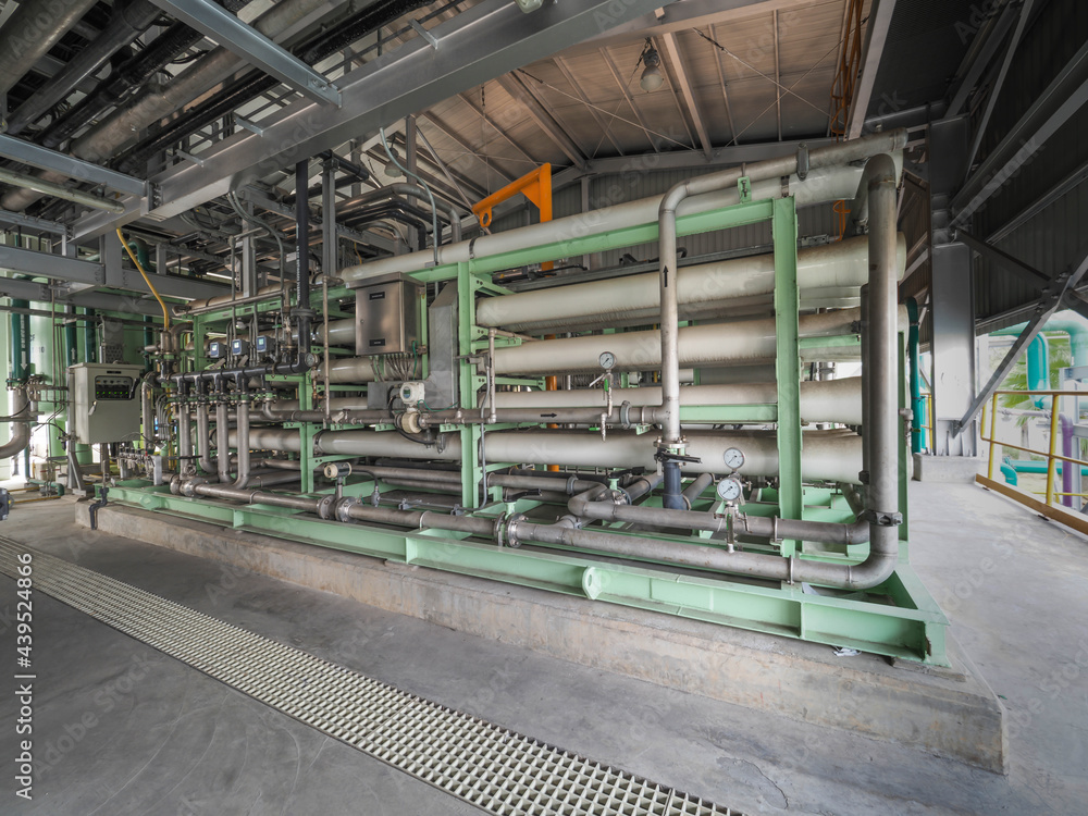 A reverse osmosis plant of water treatment plant in industrial zone at ...