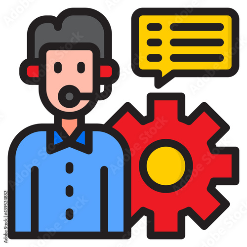 man color line style icon