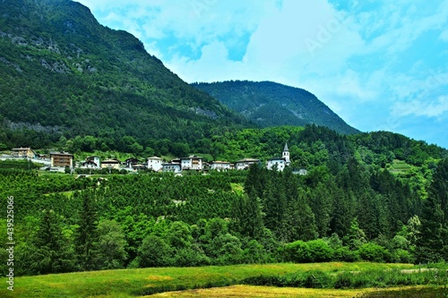 Italy-a view on the villege Bozzana photo