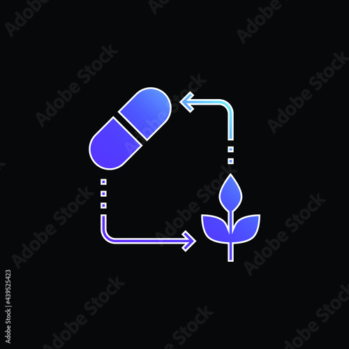 Alternative Medicine blue gradient vector icon