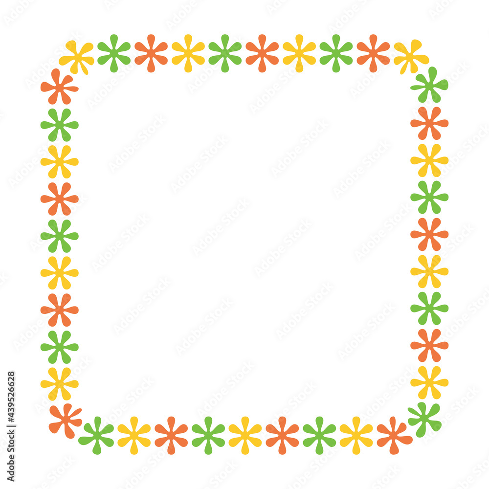 Pattern of leaves flower frame on white background, for invitation card decoration . Vector illustration Pattern of leaves flower frame on white background, for invitation card decoration . Vector illustration