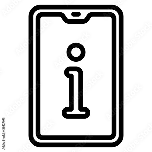 info outline style icon