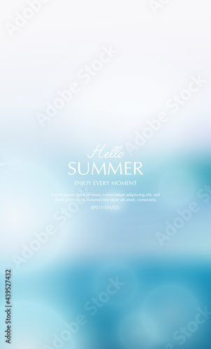 summer background, blurred toropical summer backdrop