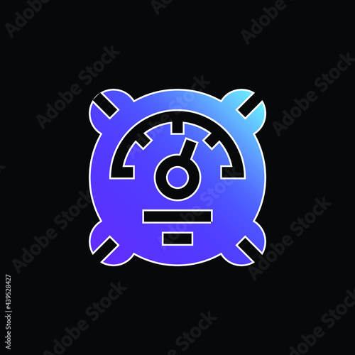 Barometer blue gradient vector icon