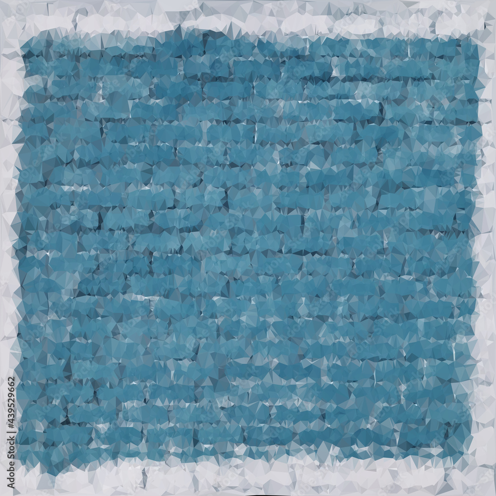 Fototapeta premium A blue brick wall background triangle texture.Stock Vector illustration