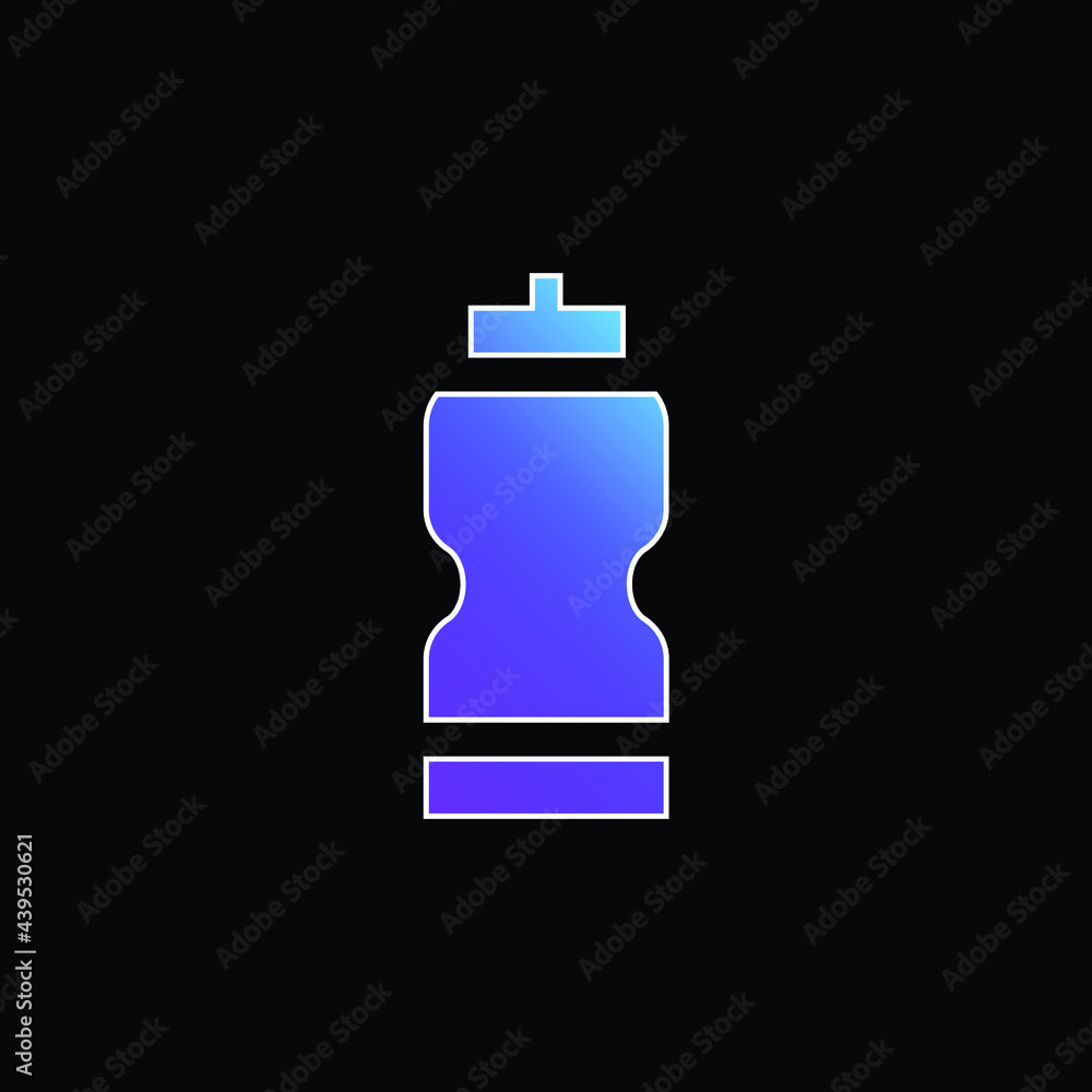 Bottle blue gradient vector icon Bottle blue gradient vector icon