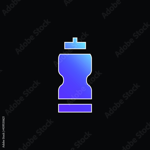 Bottle blue gradient vector icon