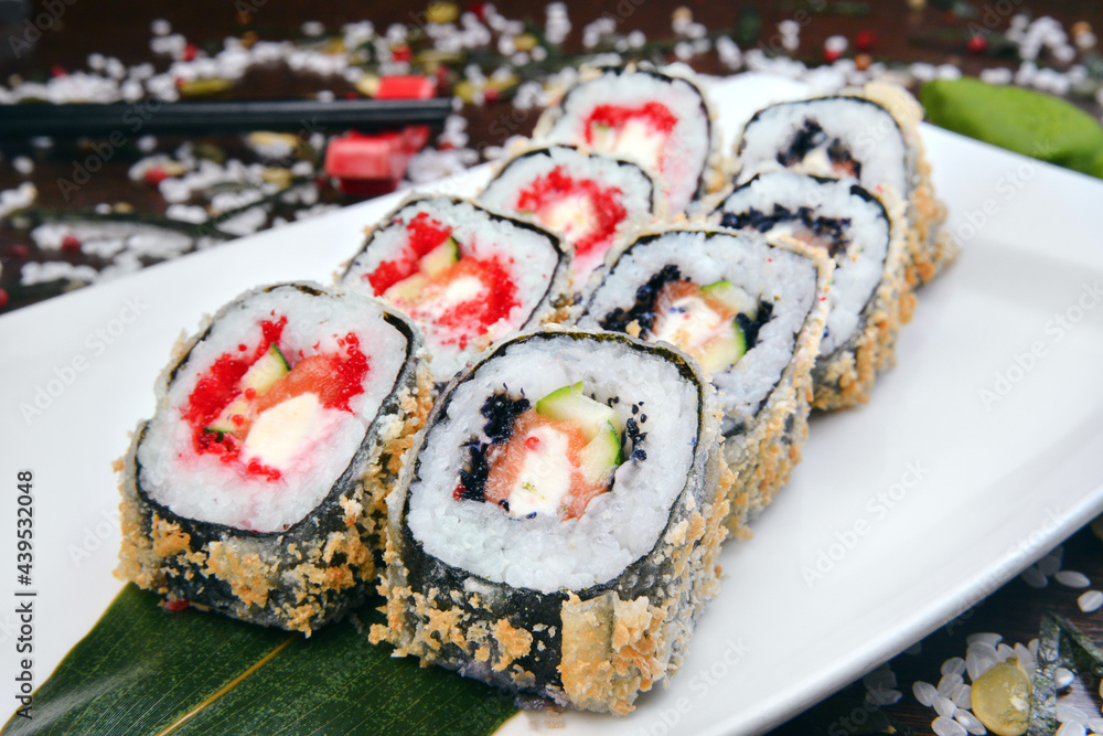 Sushi set, Japanese food, roll, Fresh and delicious sushi Japanese food.Image of Japanese food Sushi set, Japanese food, roll, Fresh and delicious sushi Japanese food.Image of Japanese food